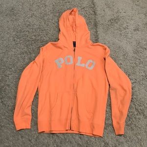 Peach Polo Hoodie